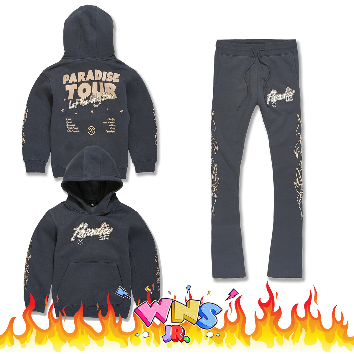 JORDAN CRAIG ★ 個性を際立たせる一着 Paradise ジャージ Paradise Tour Stacked Sweatpants