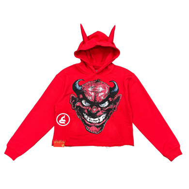 Demon Cropped Hoodie