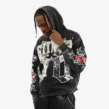 Saints Stone Applique Hoodie + Stacked Sweatpants