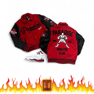 Paradise Team Varsity Jacket (Red)