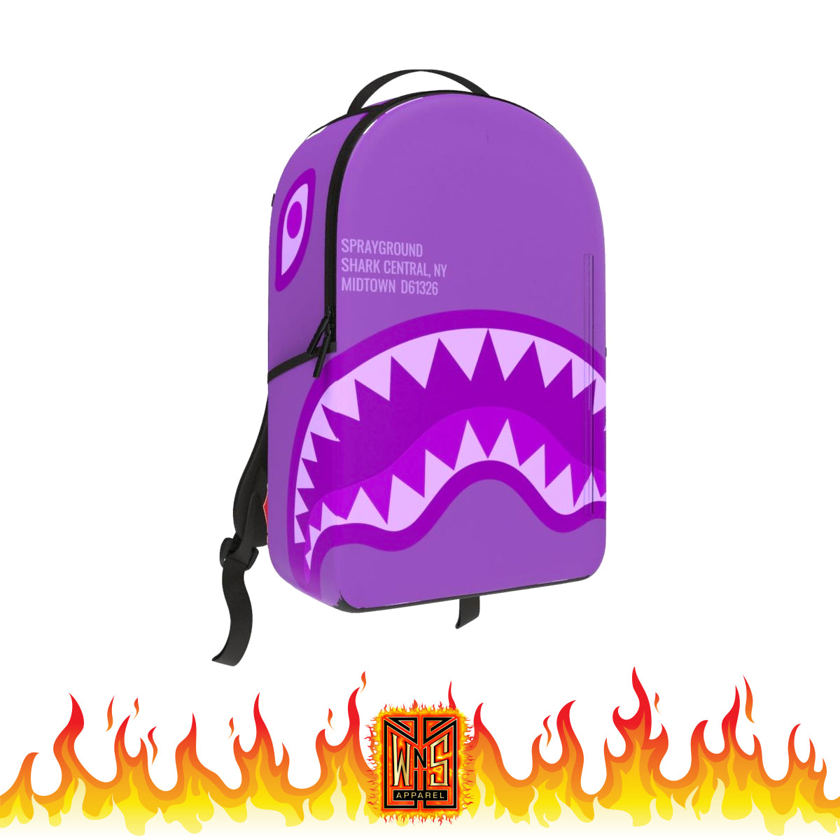Sprayground Shark Central Purple Backpack – WNS Apparel