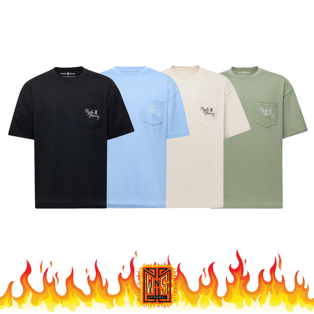 Psycho Bunny Desert Heavyweight Relaxed Fit Pocket Tee