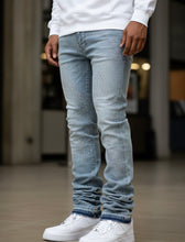 JC Liquid Crystal Stacked Rhinestone Jeans