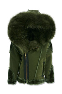 Kids Jordan Craig El Jefe Shearling Moto Jacket