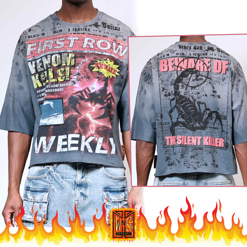 FR Breaking News Cropped Tee