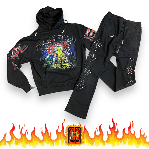 Midnight Rodeo Stacked Sweatsuit