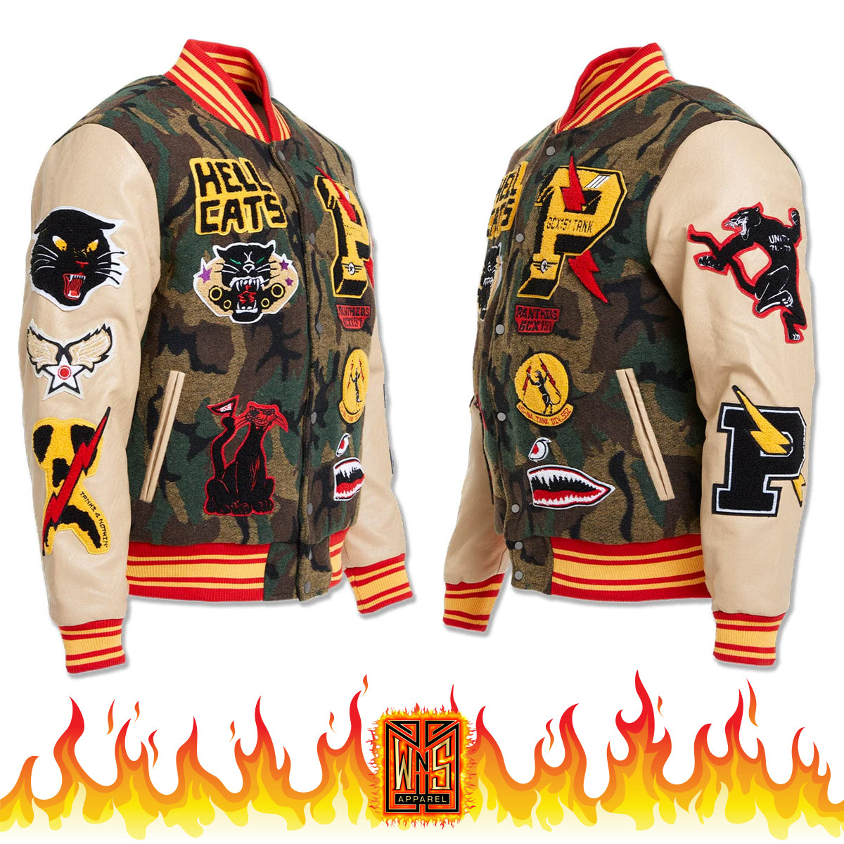 スラムジャム CT WAXED CT セット Jordan Craig HellCat Camo Varsity Jacket – WNS Apparel
