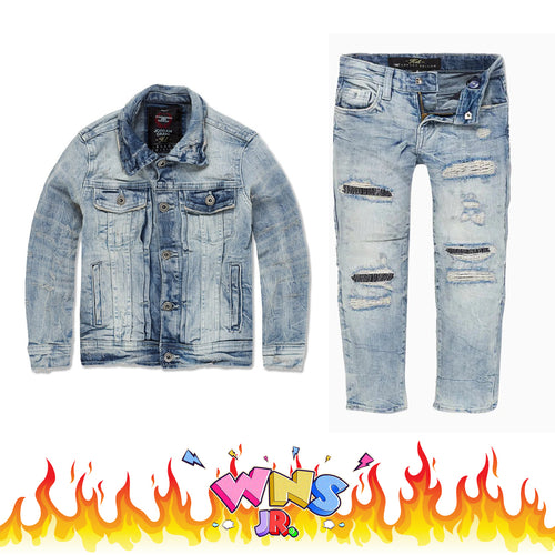Jordan Craig Kids Bayside Denim Set (Iced Valley)