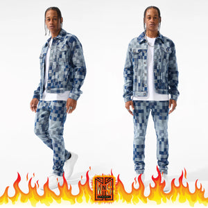 Jordan Craig Illusion Denim Jacket Jeans