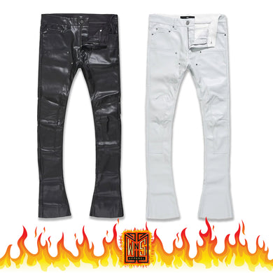 Jordan Craig Ross Stacked Monte Carlo Leather Pants
