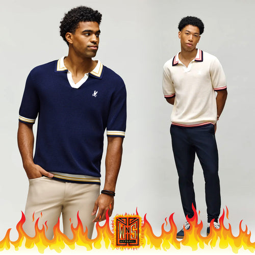 Psycho Bunny Mens Carter Sweater Polo