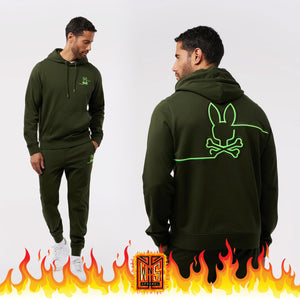 Psycho Bunny Mens Chester Hoodie + Sweatpants