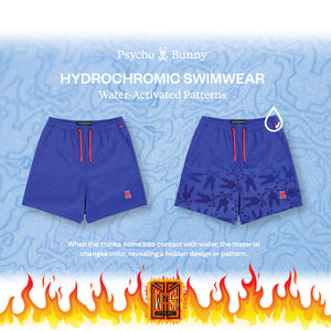 Psycho Bunny Mens Malta Hydrochromic Swim Trunk