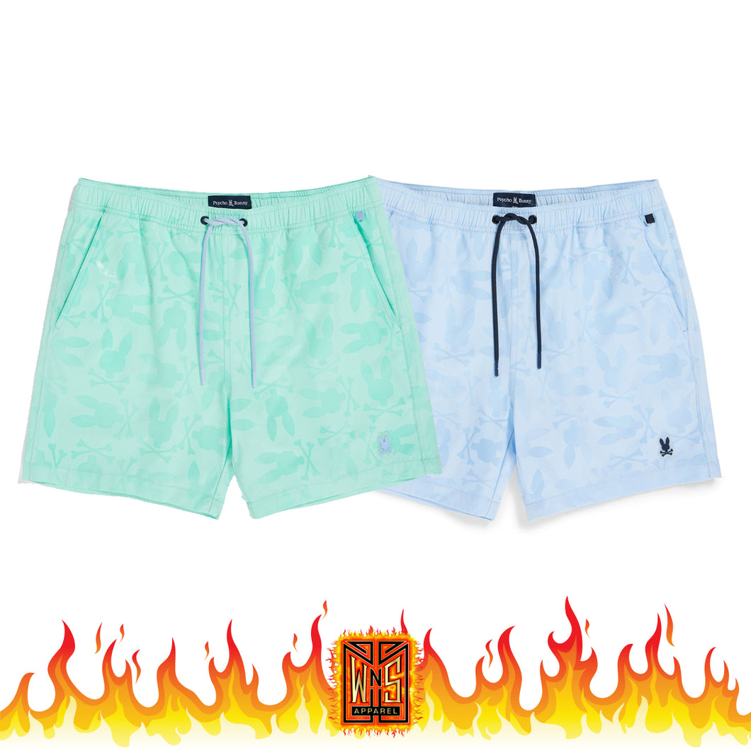 Psycho Bunny Mens Malta Hydrochromic Swim Trunk