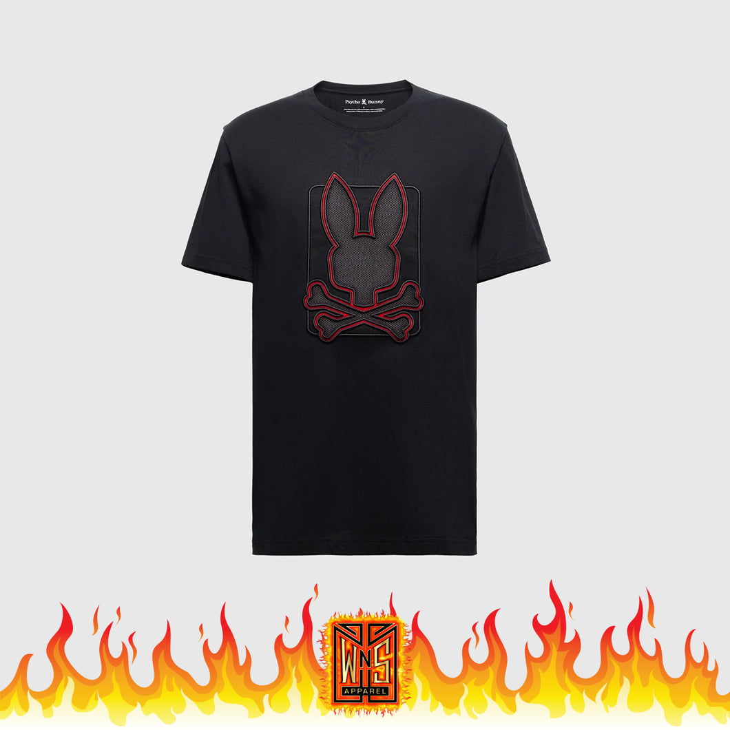 Psycho Bunny Pierce Embroidered Graphic Tee