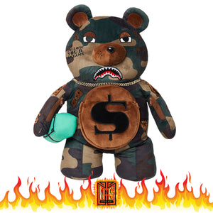 Sprayground Camo Teddybear Backpack