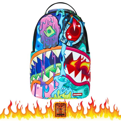 Sprayground Riviera Blanc Gold Chain Shark Backpack – WNS Apparel