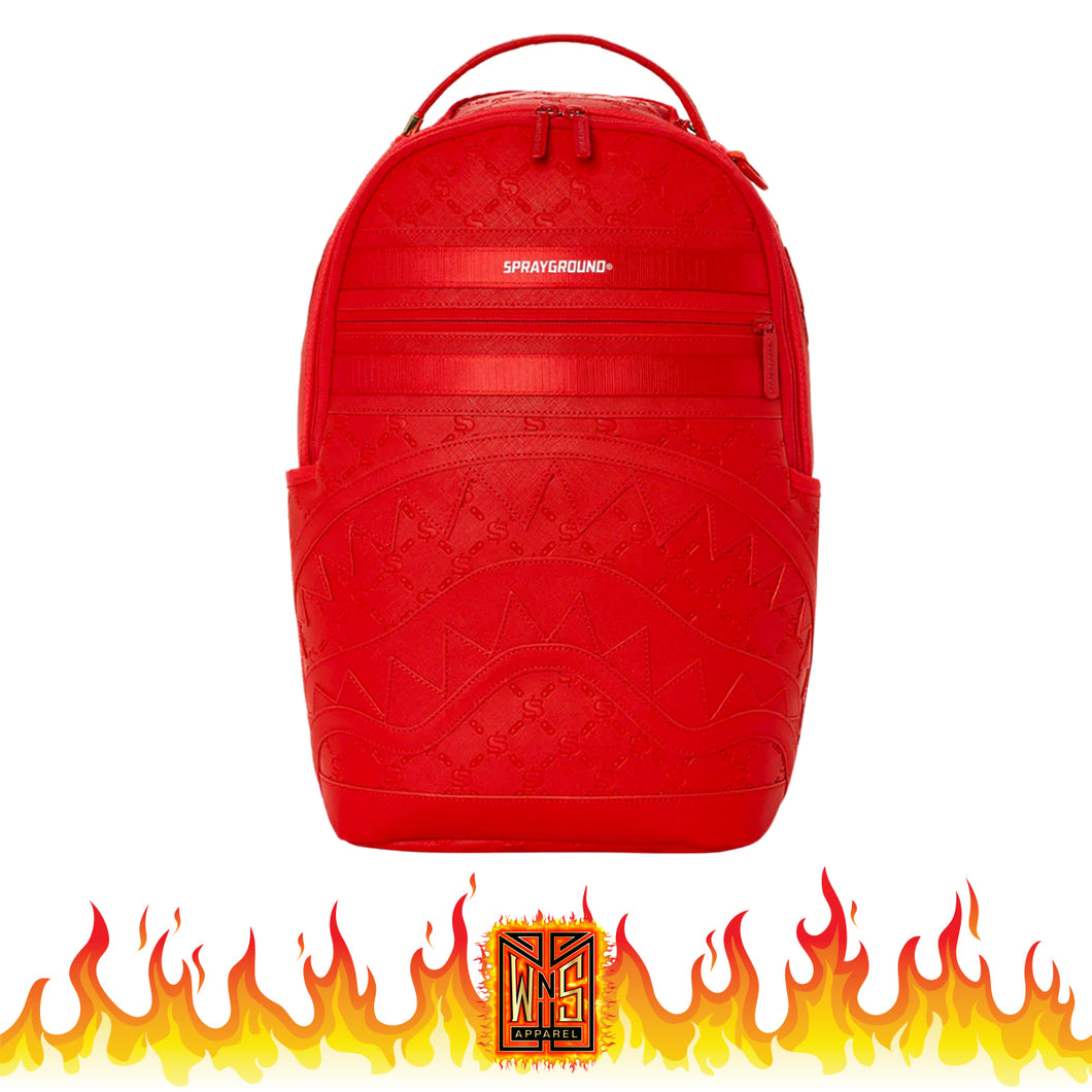 sprayground backpack red