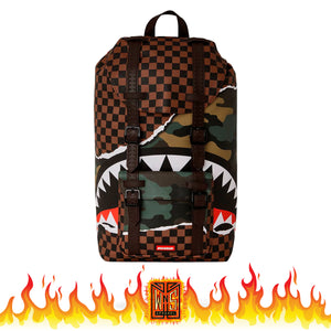 Sprayground Tear It Up Camo Hills Backpack