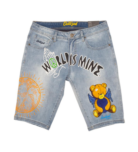 Civilized World Is Mine Jean Shorts