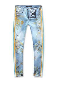 Jordan Craig Sean Talladega STRIPED DENIM (ICED NEON)