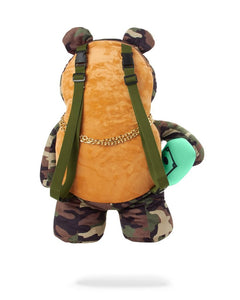 Sprayground Camo Money Bear Backpack (Teddy Bear)