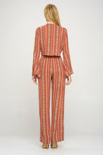 Bell sleeves cop cardigan and palazzo pants set