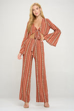 Bell sleeves cop cardigan and palazzo pants set