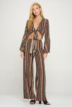 Bell sleeves cop cardigan and palazzo pants set
