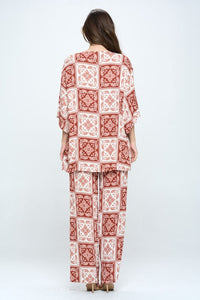 Loose fit kimono top