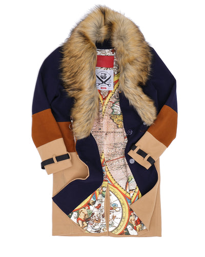 ICON Tri-Color Pea/Trench Coat