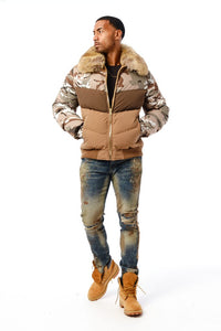 Jordan Craig Sugar Hill Nylon Puffer Jacket (WOODLAND)