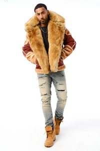 Jordan Craig El Jefe Shearling Moto Jacket *2024