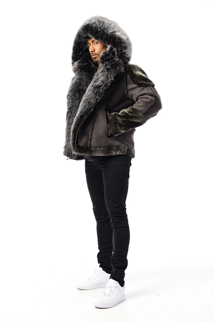 Jordan craig deals black shearling