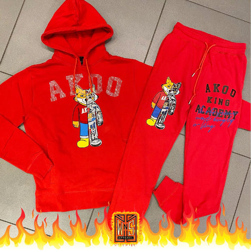 Akoo Intent Rhinestone Hoodie + Joggers