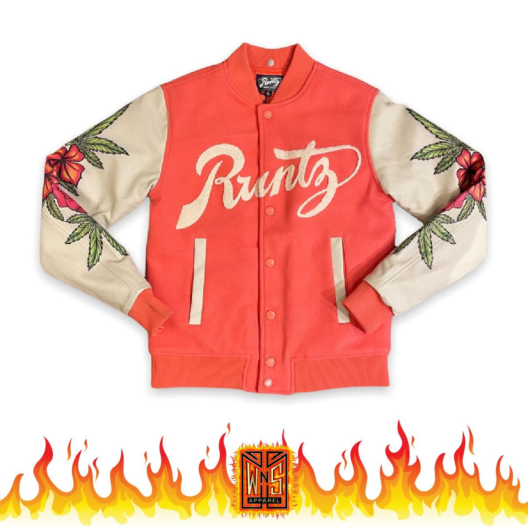Runtz Floral Varsity Jacket