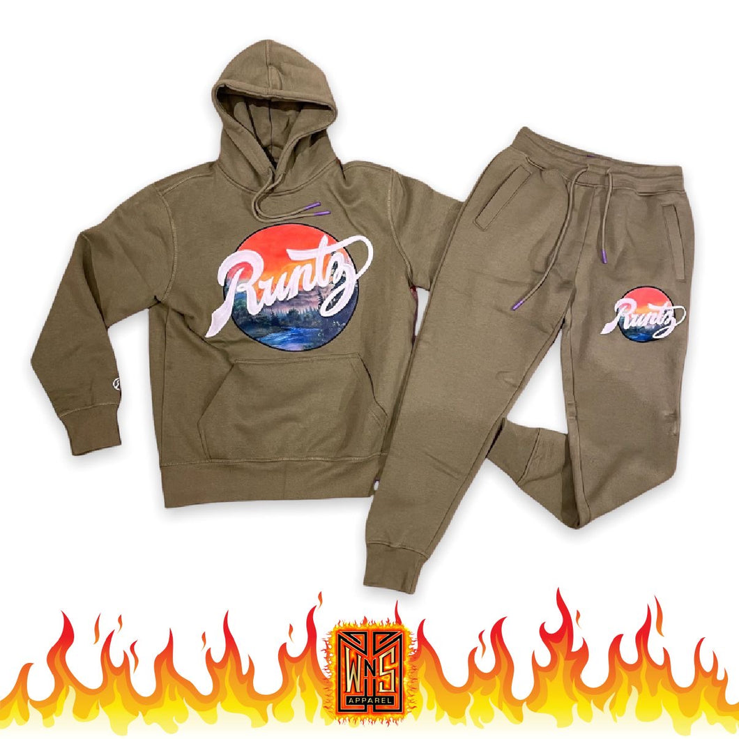 Runtz Scenes Olive Sweatsuit