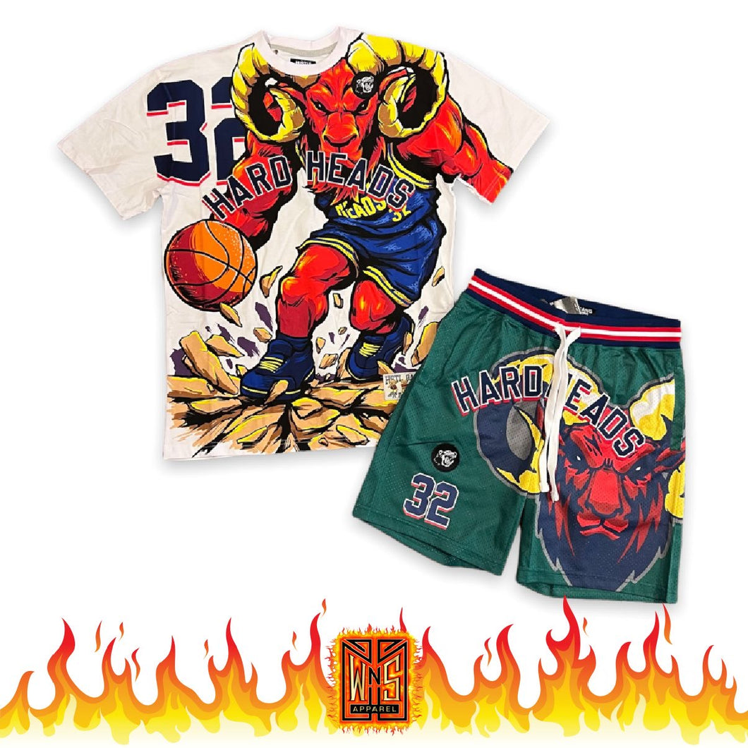 Hustle Gang Hard Heads Shorts Set