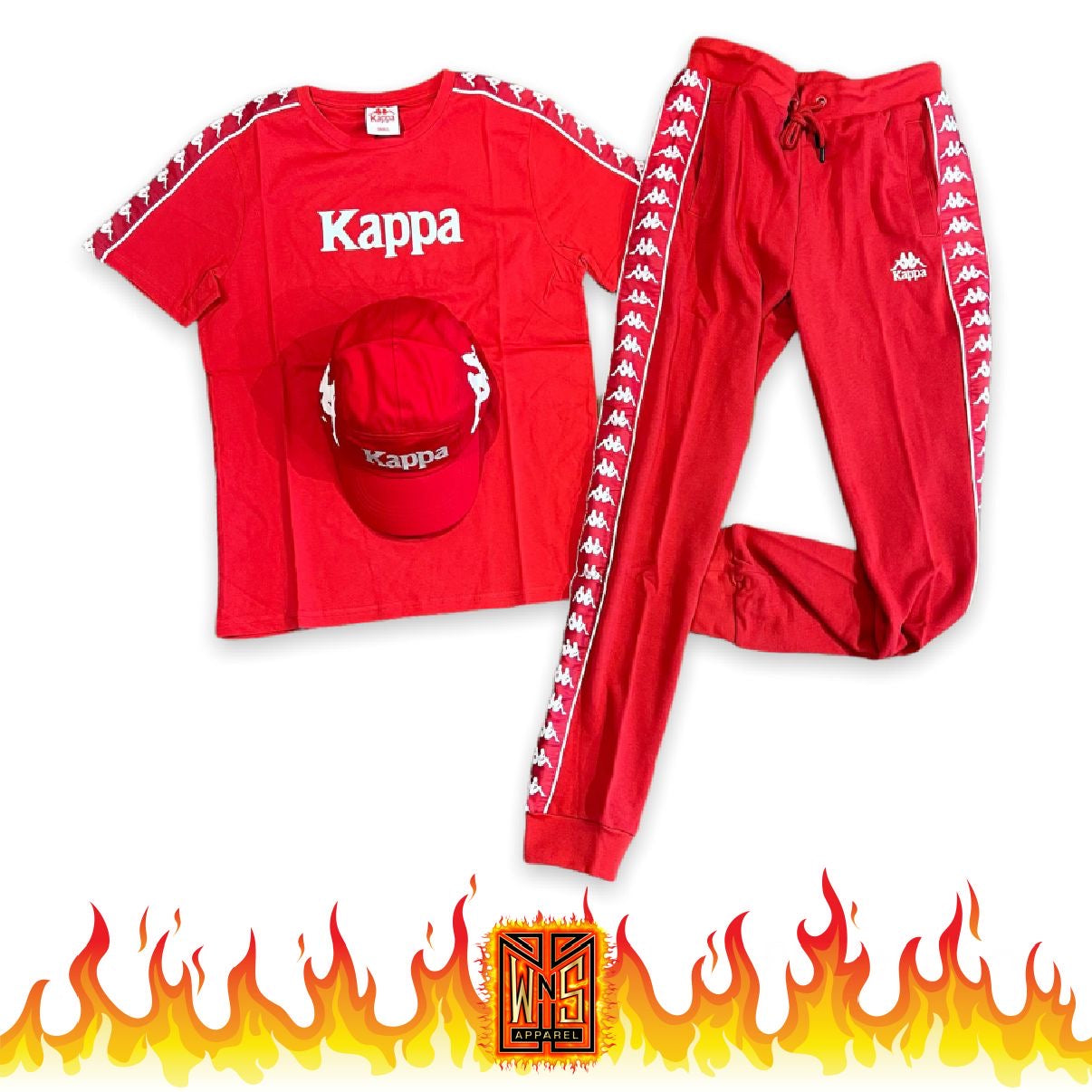 missil Religiøs skade Kappa 222 Banda Tee + Sweatpants – WNS Apparel