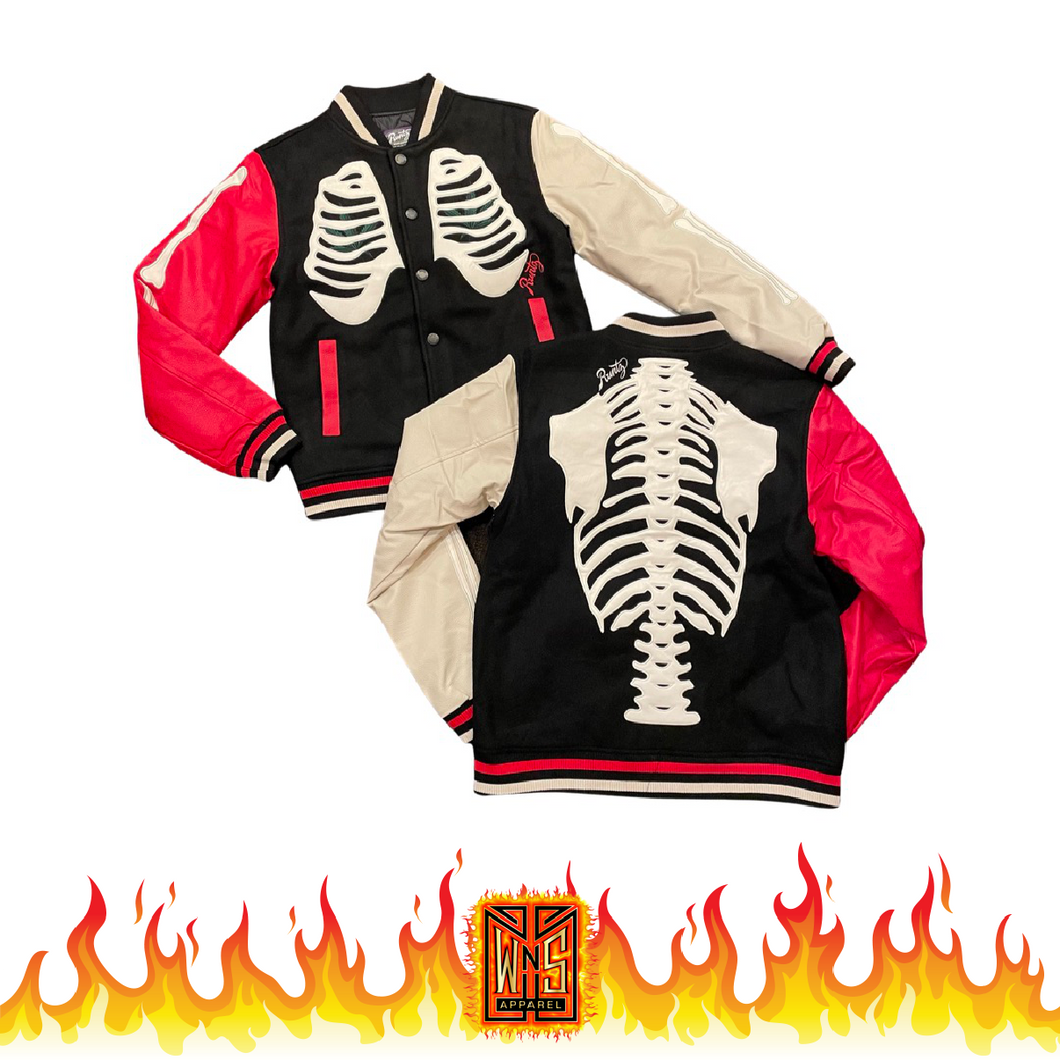 Runtz Smoke Out Varsity Leather Jacket