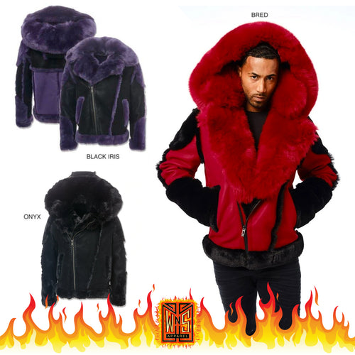 Jordan Craig El Jefe Anchorage Shearling Moto Jacket