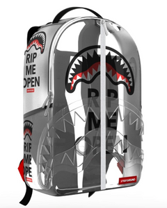 Sprayground Riviera Blanc Gold Chain Shark Backpack – WNS Apparel
