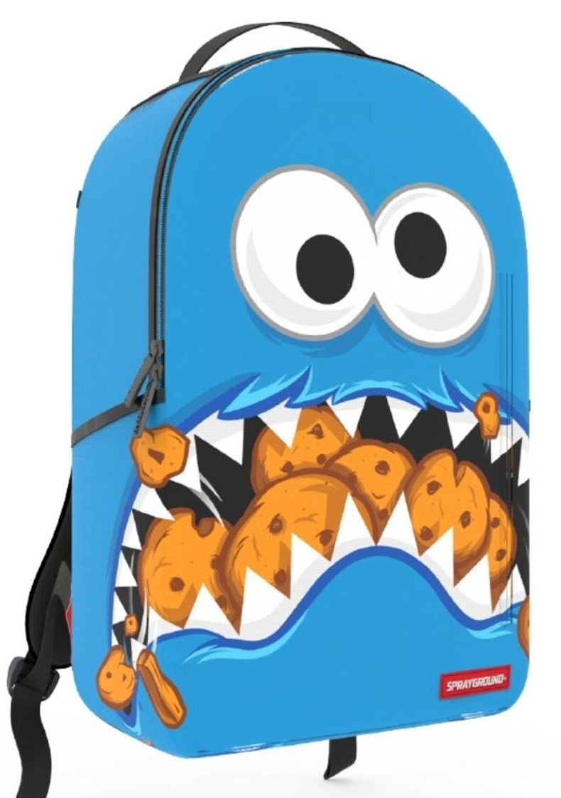 cookie monster mini backpack Sesame Street 17" Blue this mini backpack doesnt slack on the practical details Cookie Monster Loungefly New |