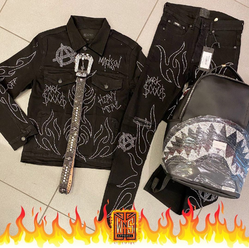 Mackeen Chrome Jean Set (Jeans + Jean Jacket)