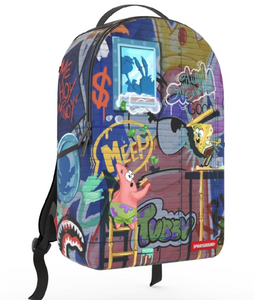 Sprayground Patrick Spongebob Art Basel Backpack