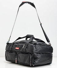 Sprayground Iridescent Black Leather Duffle Bag