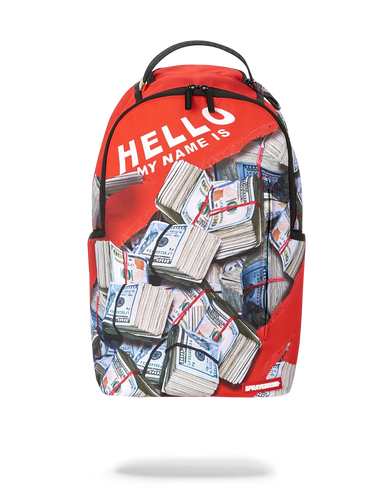 Sprayground 777 Hello My Name Is Money Backpack