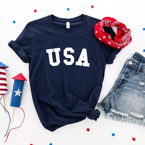 USA Bold Short Sleeve Graphic Tee