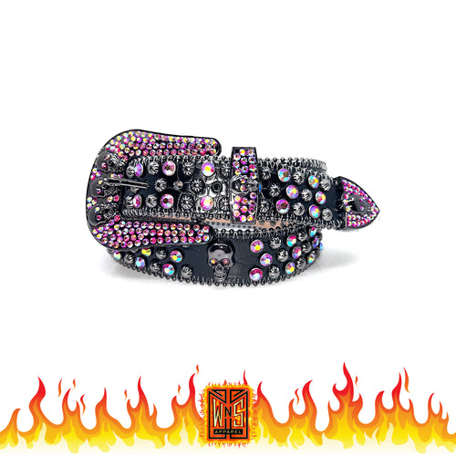 Rainbow X Crystal Leather Belt '22