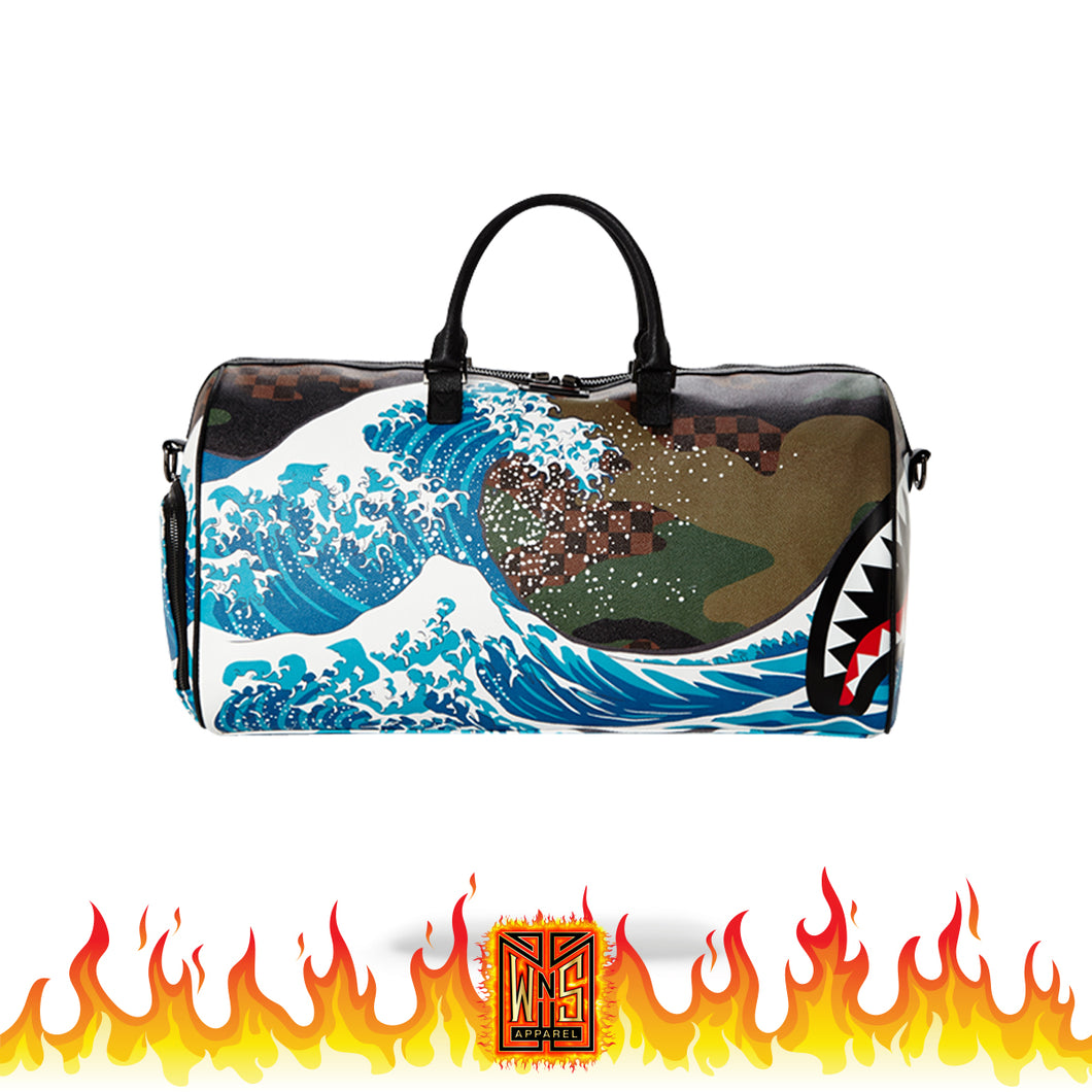Sprayground Camokawa Checkered in Paris Duffle
